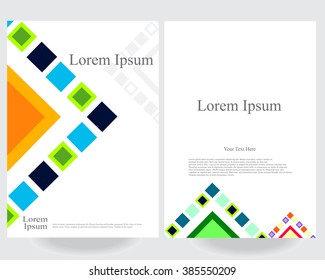 Abstract vector modern flyers brochure / annual report /design templates / stationery with white background