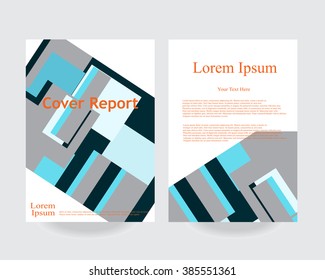 Abstract vector modern flyers brochure / annual report /design templates / stationery with grey background