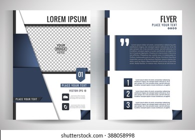 Abstract vector modern flyers brochure / annual report /design templates / stationery with white background in size a4