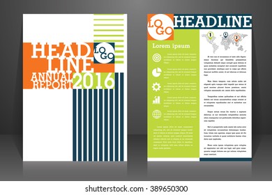 Abstract vector modern flyers brochure, booklet, annual report, design templates with white background in size a4.