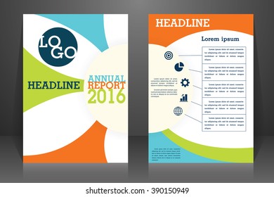 Abstract vector modern flyers brochure, booklet, annual report, design templates with white background in size a4.