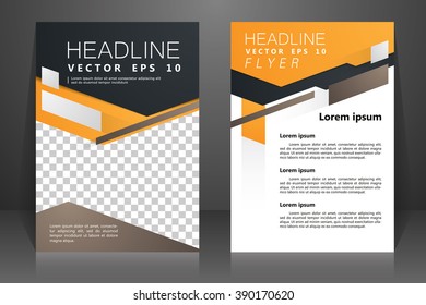 Abstract vector modern flyers brochure, booklet, annual report, design templates with white background in size a4.