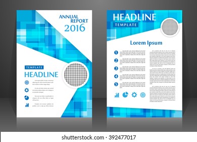 Abstract vector modern flyers brochure, booklet, annual report, design templates with white background in size a4.