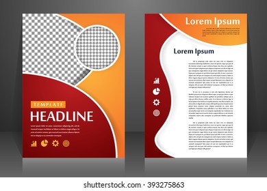 Abstract vector modern flyers brochure, booklet, annual report, design templates with white background in size a4.