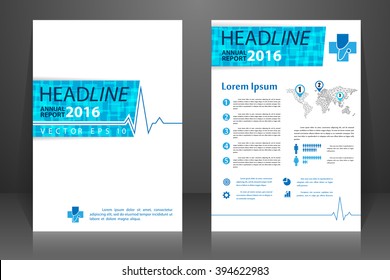 Abstract vector modern flyers brochure, booklet, annual report, design templates with white background in size a4.