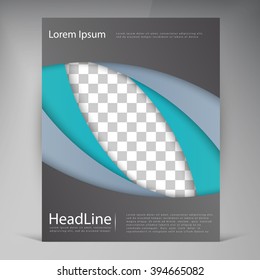 Abstract vector modern flyers brochure. Business brochure flyer design layout template in A4