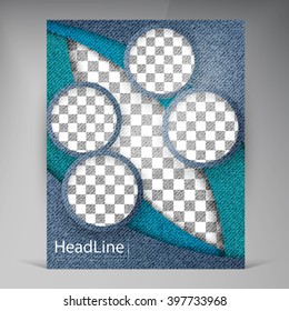 Abstract vector modern flyers brochure. Business brochure flyer design layout template in A4