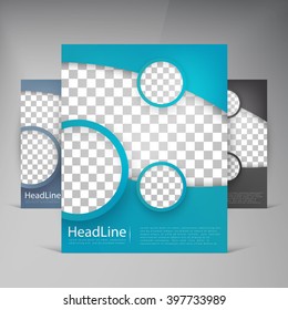 Abstract vector modern flyers brochure. Business brochure flyer design layout template in A4