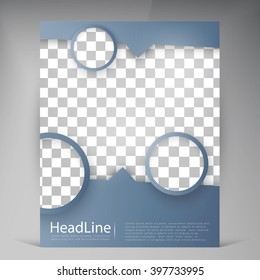 Abstract vector modern flyers brochure. Business brochure flyer design layout template in A4