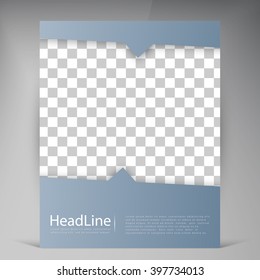 Abstract vector modern flyers brochure. Business brochure flyer design layout template in A4