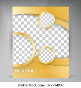 Abstract vector modern flyers brochure. Business brochure flyer design layout template in A4