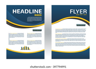 Abstract vector modern flyers brochure / annual report /design templates / stationery with white background in size a4