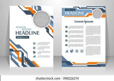 Abstract vector modern flyers brochure, booklet, annual report, design templates with white background in size a4.