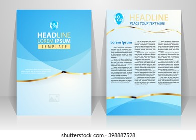 Abstract vector modern flyers brochure, booklet, annual report, design templates with white background in size a4.