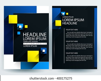 Abstract vector modern flyers brochure / annual report /design templates / stationery with white background in size a4
