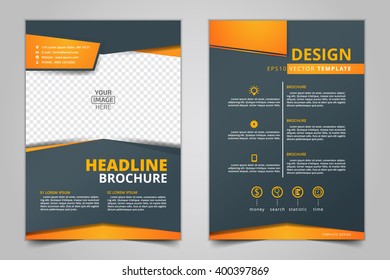 Abstract vector modern flyers brochure / annual report /design templates / stationery with white background in size a4