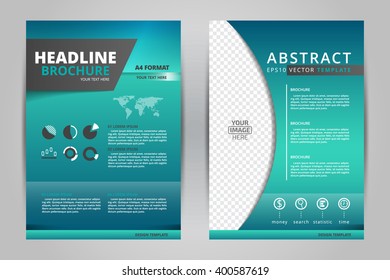 Abstract vector modern flyers brochure / annual report /design templates / stationery with white background in size a4