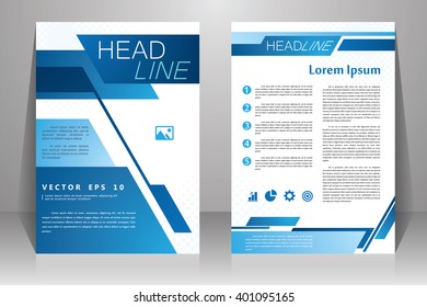 Abstract vector modern flyers brochure, booklet, annual report, design templates with white background in size a4.
