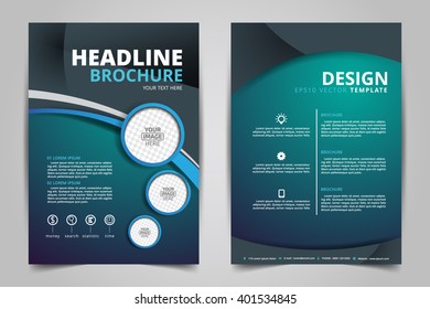 Abstract vector modern flyers brochure / annual report /design templates / stationery with white background in size a4