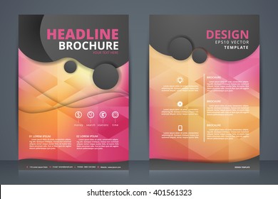 Abstract vector modern flyers brochure / annual report /design templates / stationery with white background in size a4