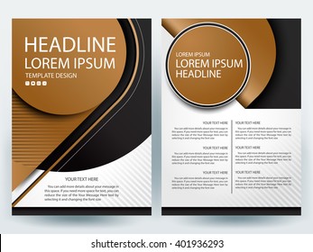 Abstract vector modern flyers brochure / annual report /design templates / stationery with white background in size a4