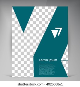 Abstract vector modern flyers brochure. Business brochure flyer design layout template in A4