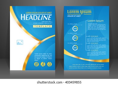 Abstract vector modern flyers brochure, booklet, annual report, design templates with white background in size a4.