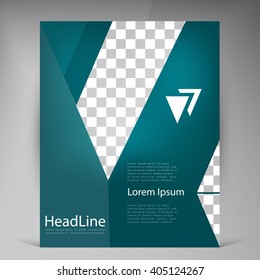 Abstract vector modern flyers brochure. Business brochure flyer design layout template in A4