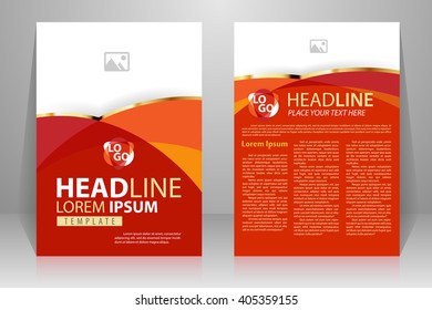 Abstract vector modern flyers brochure, booklet, annual report, design templates with white background in size a4.