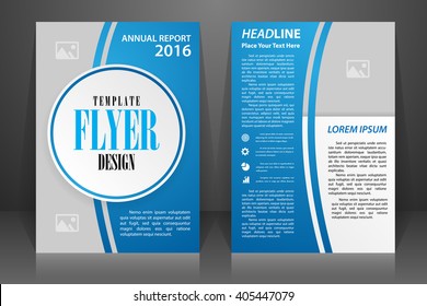 Abstract vector modern flyers brochure, booklet, annual report, design templates with white background in size a4.