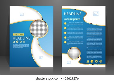 Abstract vector modern flyers brochure, booklet, annual report, design templates with white background in size a4.