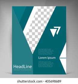Abstract vector modern flyers brochure. Business brochure flyer design layout template in A4
