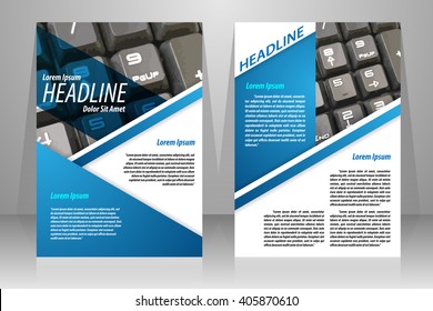 Abstract vector modern flyers brochure, booklet, annual report, design templates with white background in size a4.