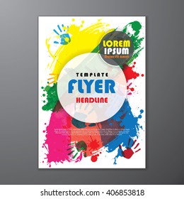 Abstract vector modern flyers brochure, booklet, annual report, design templates with white background in size a4.