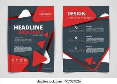Abstract vector modern flyers brochure / annual report /design templates / stationery with white background in size a4.