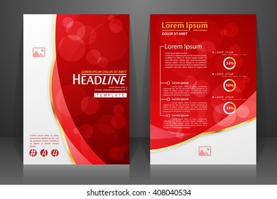 Abstract vector modern flyers brochure, booklet, annual report, design templates with white background in size a4.