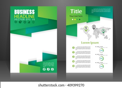 Abstract vector modern flyers brochure, booklet, annual report, design templates with white background in size a4.