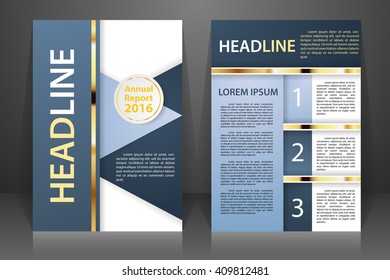 Abstract vector modern flyers brochure, booklet, annual report, design templates with white background in size a4.