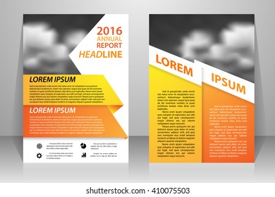 Abstract vector modern flyers brochure, booklet, annual report, design templates with white background in size a4.