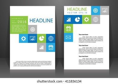 Abstract vector modern flyers brochure, booklet, annual report, design templates with white background in size a4.