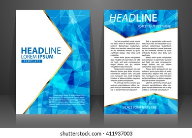 Abstract vector modern flyers brochure, booklet, annual report, design templates with white background in size a4.