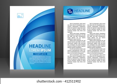Abstract vector modern flyers brochure, booklet, annual report, design templates with white background in size a4.