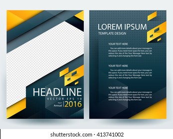 Abstract vector modern flyers brochure / annual report /design templates / stationery with white background in size a4
