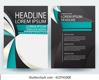 Abstract vector modern flyers brochure / annual report /design templates / stationery with white background in size a4
