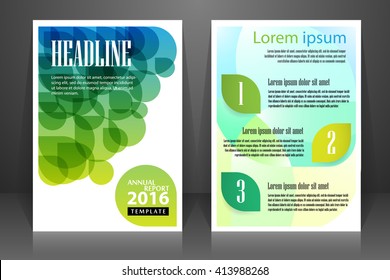 Abstract vector modern flyers brochure, booklet, annual report, design templates with white background in size a4.