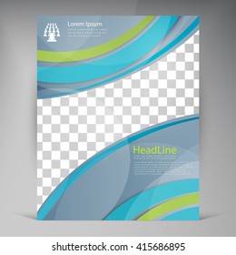 Abstract vector modern flyers brochure. Business brochure flyer design layout template in A4. 
