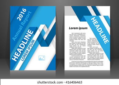 Abstract vector modern flyers brochure, booklet, annual report, design templates with white background in size a4.