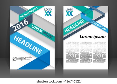 Abstract vector modern flyers brochure, booklet, annual report, design templates with white background in size a4.