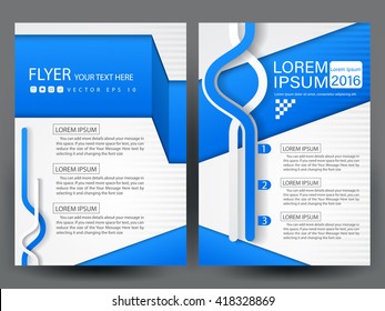 Abstract vector modern flyers brochure / annual report /design templates / stationery with white background in size a4