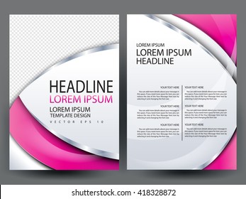 Abstract vector modern flyers brochure / annual report /design templates / stationery with white background in size a4